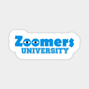 Zoomers University Funny Quarntine Zoom Education Magnet