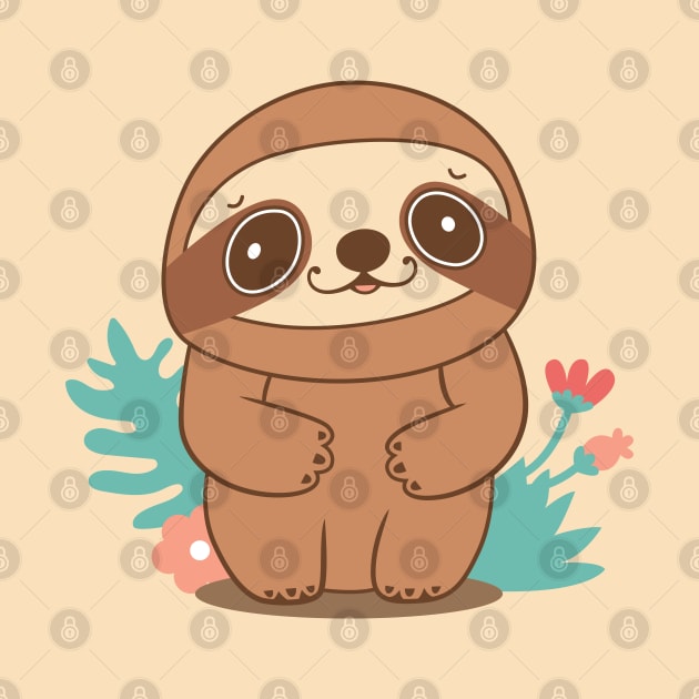 Cute Sloth by JS Arts