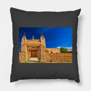 San Jose de Gracia Church Las Tampas New Mexico Pillow