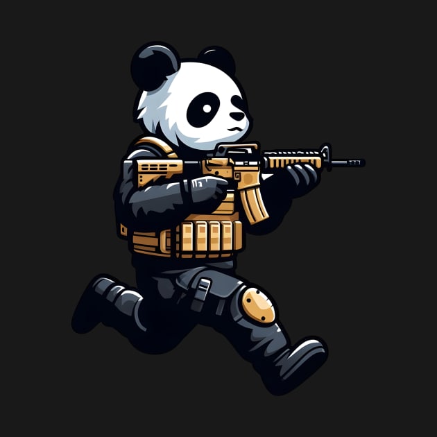 Tactical Panda by Rawlifegraphic