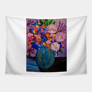 fun abstract flowers Tapestry