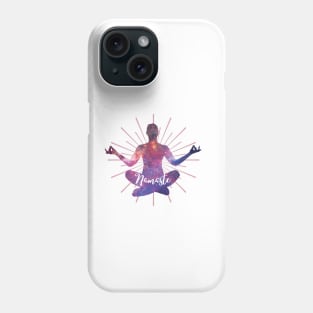 Namaste Meditation Universe Phone Case