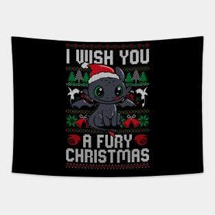 Fury Christmas Tapestry