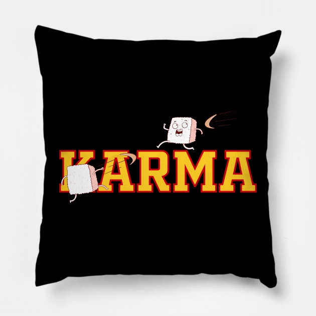 KARMA Pillow by Artthree Studio