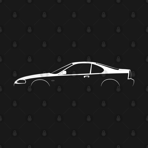 Honda Prelude (BA8) Silhouette by Car-Silhouettes