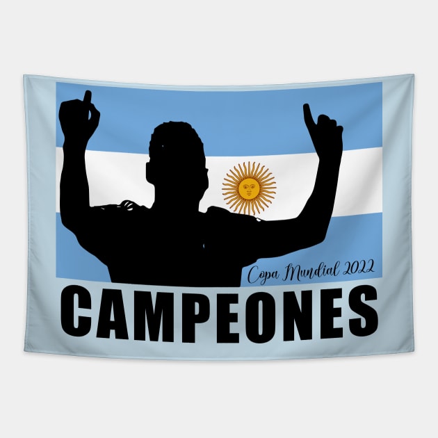 Argentina world cup campeones Tapestry by NickiPostsStuff