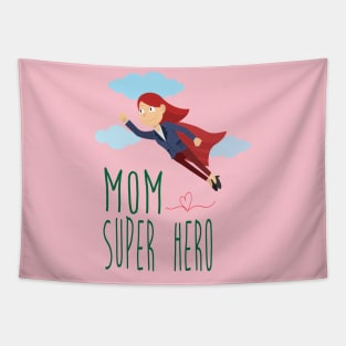 mom super hero Tapestry