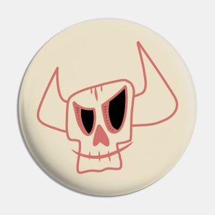 Angry skull Pin