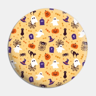 Cute Halloween Pattern Design Pin