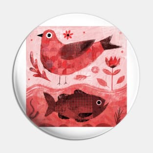 Red River Bird Pin