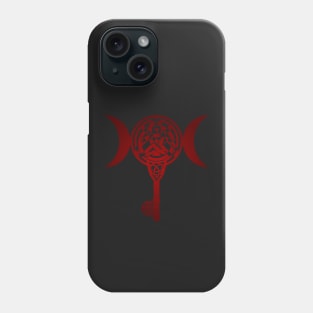 Triple moon Celtic key Phone Case