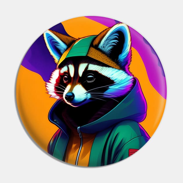 racoon Pin by Bertoni_Lee