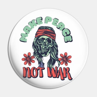 Make Peace, Not War shirt Pin