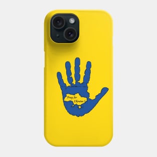 Fasbytes Pray For Ukraine Blue Peace Phone Case