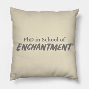 PhD in School of Enchantment DND 5e Pathfinder RPG Role Playing Tabletop RNG Pillow