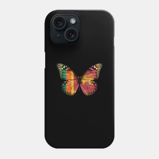 Sri Lankan Flag  Butterfly - Gift for Sri Lankan From Sri Lanka Phone Case