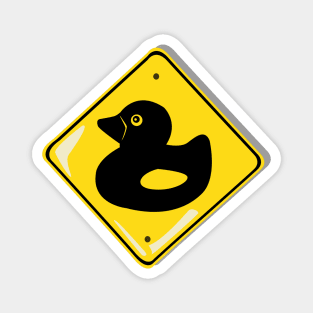 Quack Crossing - Playful Rubber Ducky Sign No 1 Magnet