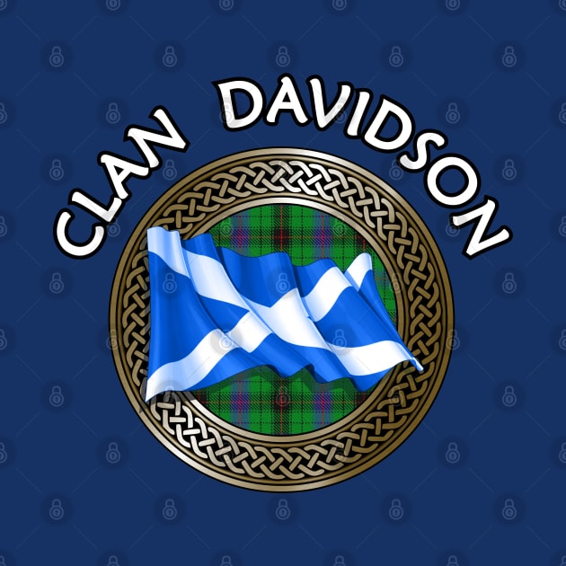 Clan Davidson Crest & Tartan Knot by Taylor'd Designs