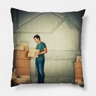 house moving Pillow