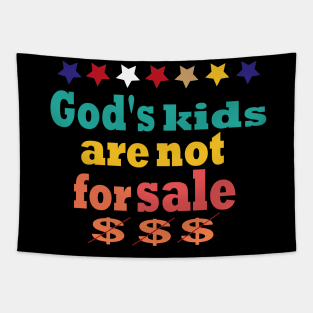 God's kids are not for sale vintage retro Tapestry