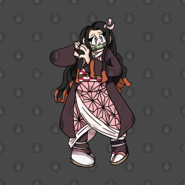 lovely nezuko by Shard Art