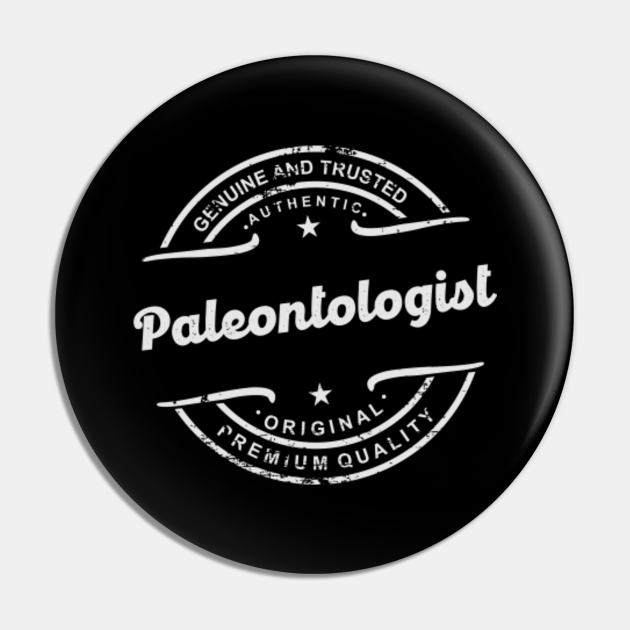 Paleontologist retro vintage distressed logo stamp Paleontologist