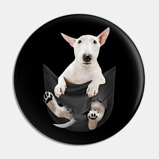 Bull terrier with love Pin