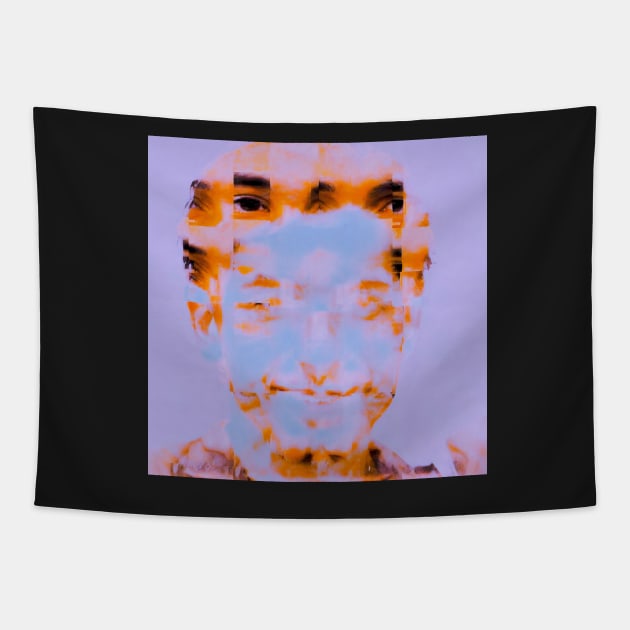 SERAPHIM Surreal Eyes Glitch Art Tapestry by raspberry-tea