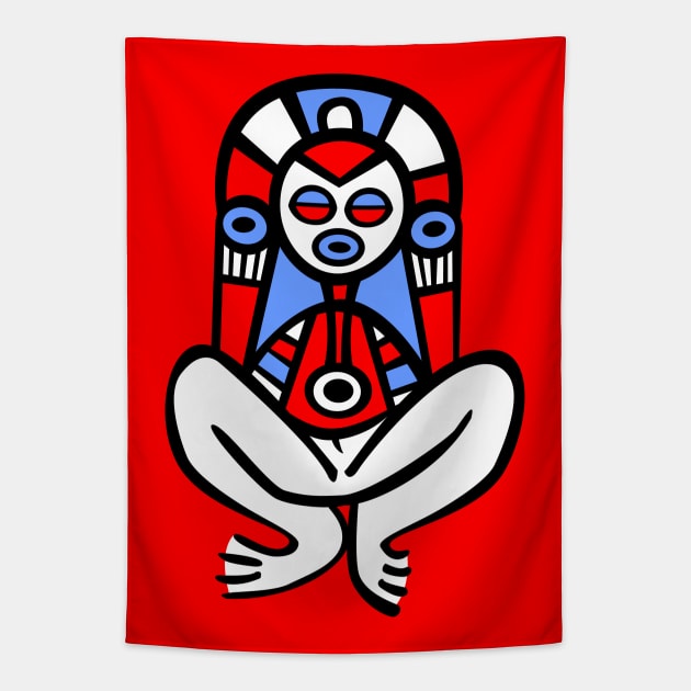 Puerto Rico Taino Atabey Boricua Flag Colors Tapestry by bydarling
