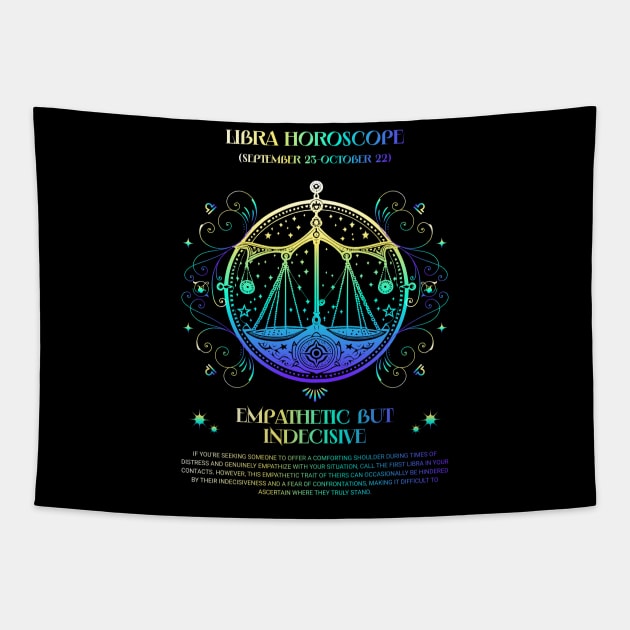 Libra Zodiac Horoscope Sign Tapestry by Just Gotta Look