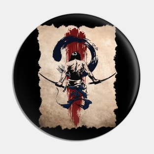 Japanese Samurai Warrior Retro Vintage Japan Bushido Pin