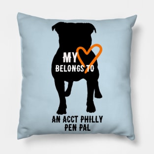 My Heart Belongs to an ACCT Philly Pen Pal Pillow