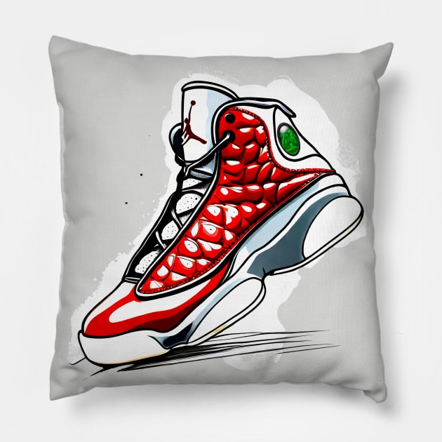 AJ XIII Pillow by Buff Geeks Art