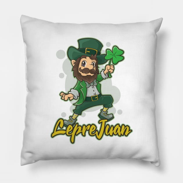 St Patrick's Day Irish Funny Ireland Latino Gift For Mexican Pillow by TellingTales