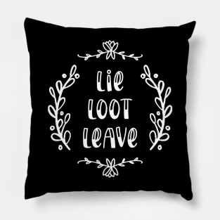 Lie Loot Leave | Milko | White Pillow