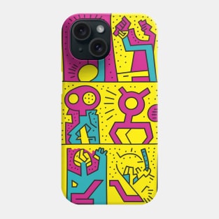 Alien Experimenting - Abstract comic art style Phone Case