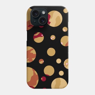 Camouflage Circles In Brown & Pink Phone Case