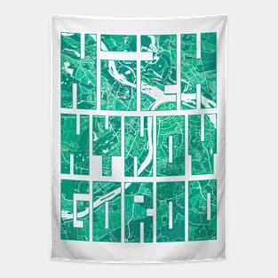 Nizhny Novgorod, Russia City Map Typography - Watercolor Tapestry