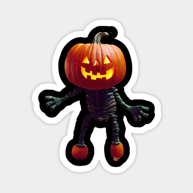 Spooky Jack o Lantern Magnet by JyFDesignz