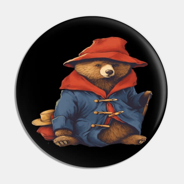 Cute Paddington Bear Pin by Kit'sEmporium