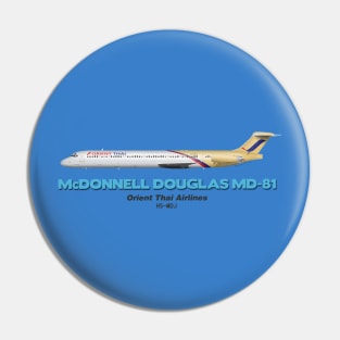 McDonnell Douglas MD-81 - Orient Thai Airlines Pin