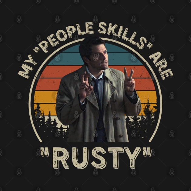 My People Skills Are Rusty Vintage Misha Collins by PopcornShow