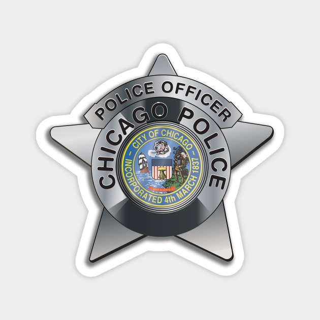 Chicago Pollice badge Magnet by chrayk57