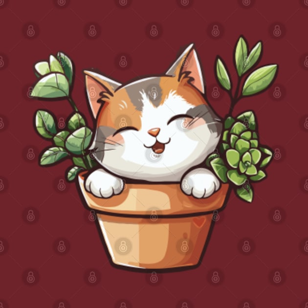 plant cat by Tiny crafty aliens