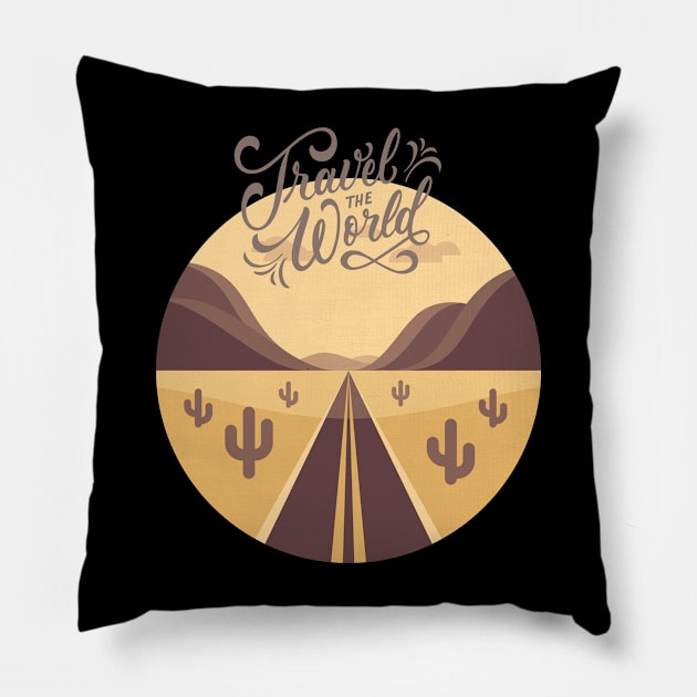 Ready for new adventure Wanderlust love Explore the world holidays vacation Pillow by BoogieCreates