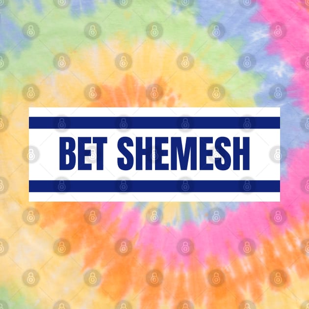 Bet Shemesh City in Israel Flag Colors by aybe7elf