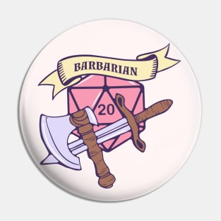 D&D Barbarian Pin