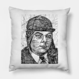 ANTOINE DE SAINT-EXUPERY ink portrait .1 Pillow