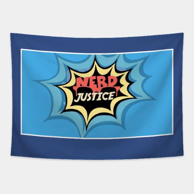 Nerd Justice Logo Tapestry by Nerd Justice 
