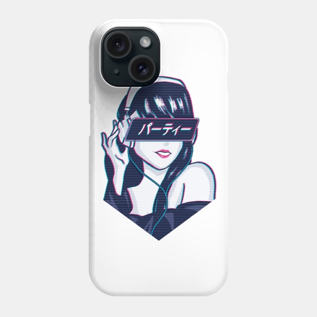 Party! - Sad Japanese Aesthetic Phone Case by DriXxArt